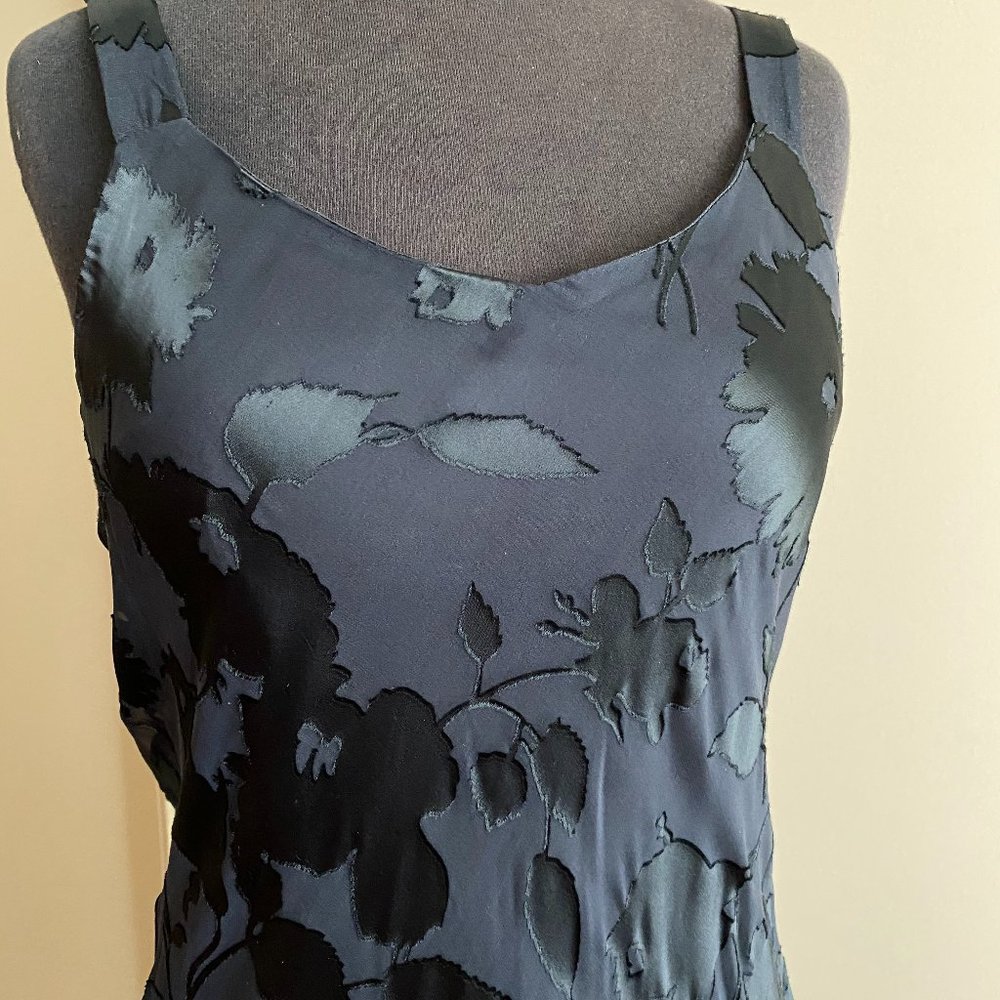 NWT LONG BLK SILK DRESS W/JACKET S - Picture 7 of 10